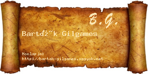 Barták Gilgames névjegykártya